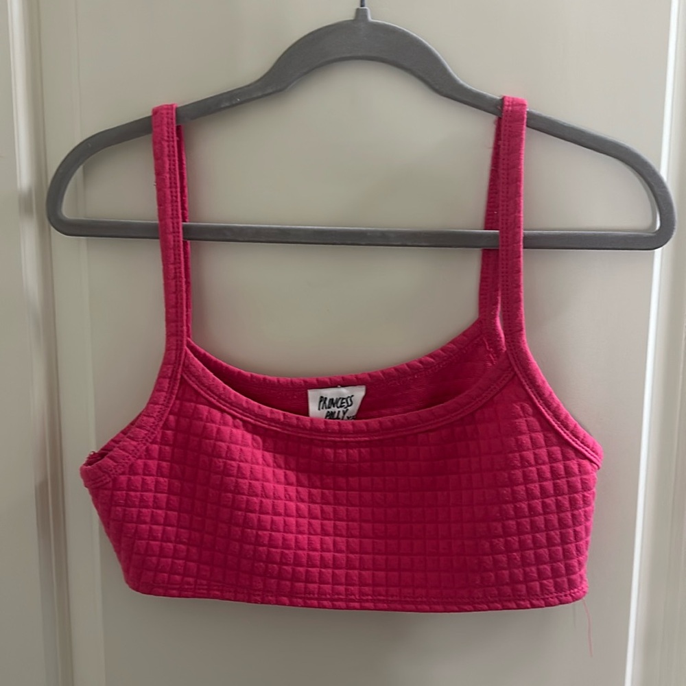 Pink crop top